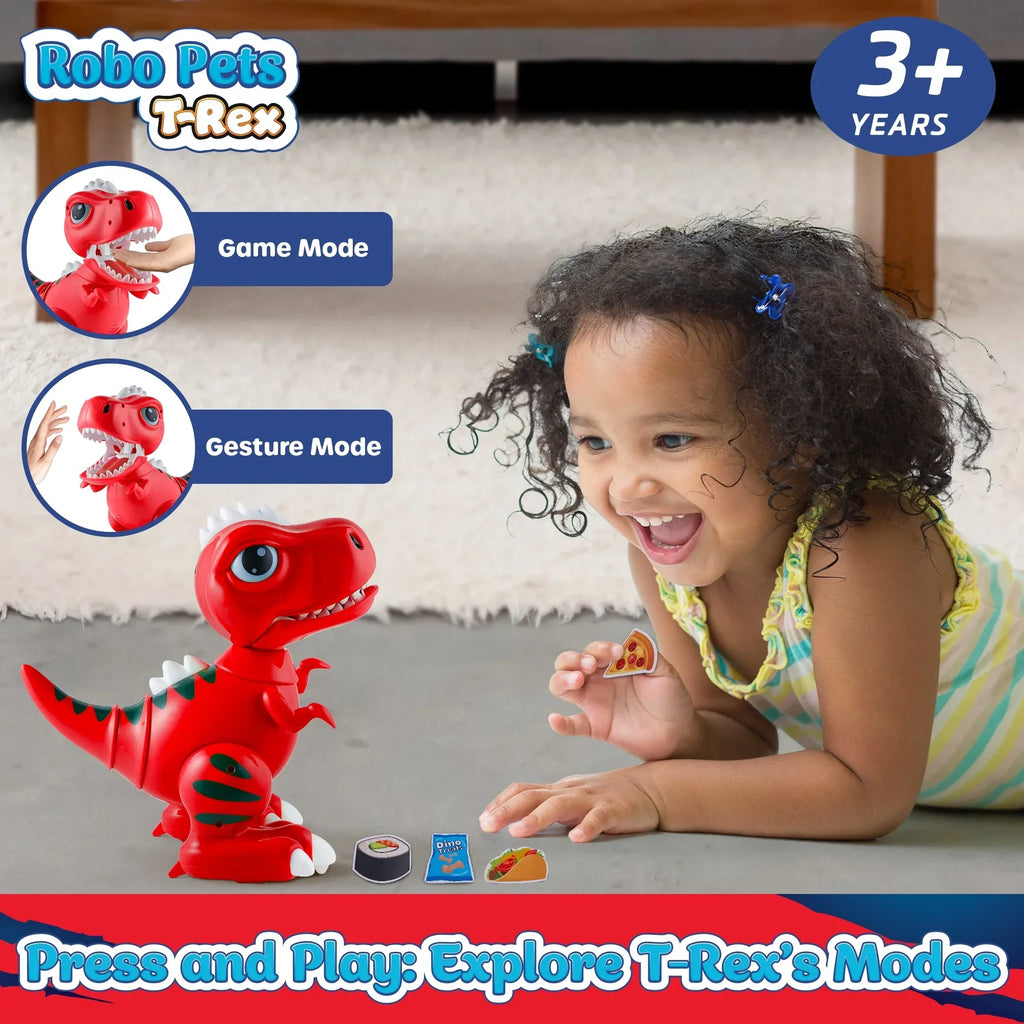 USA Toyz Robot Pets T-Rex Dinosaur Toy - Red