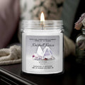 KRAFT - Quarz Kristall Duftkerze - Gletscher | Morgenluft - Heilende Kerze, Edelsteine, Reiki, Kristall, Stein, Heilung, Reinigung, Meditation, Geschenk