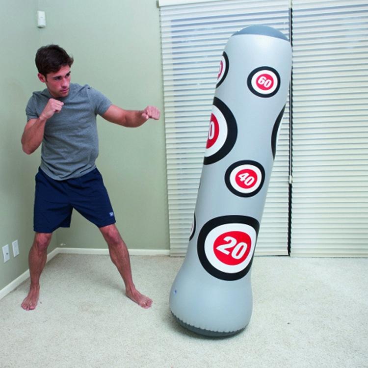 NNEIDS 1.6M Inflatable Boxing Pillar Sandbag For Adult Children - Vent Toy Punching Bag Tumbler