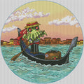 Cthulhu in Venice - PDF Cross Stitch Pattern