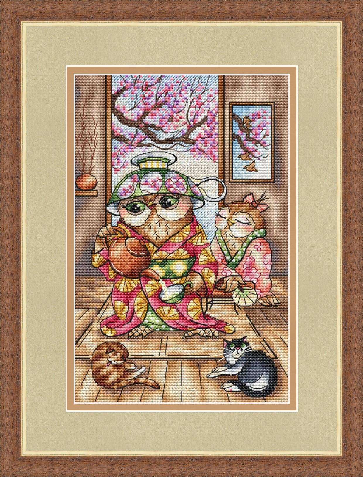 Tea Ceremony - PDF Cross Stitch Pattern