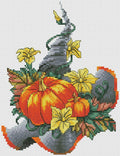 Witch Hat with Pumpkins - PDF Cross Stitch Pattern